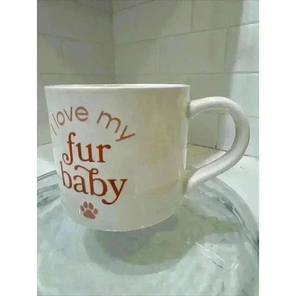 Parker Lane Coffee Tea Mug Cup Stoneware "I Love My Fur Baby" 16 Oz - Picture 6 of 8